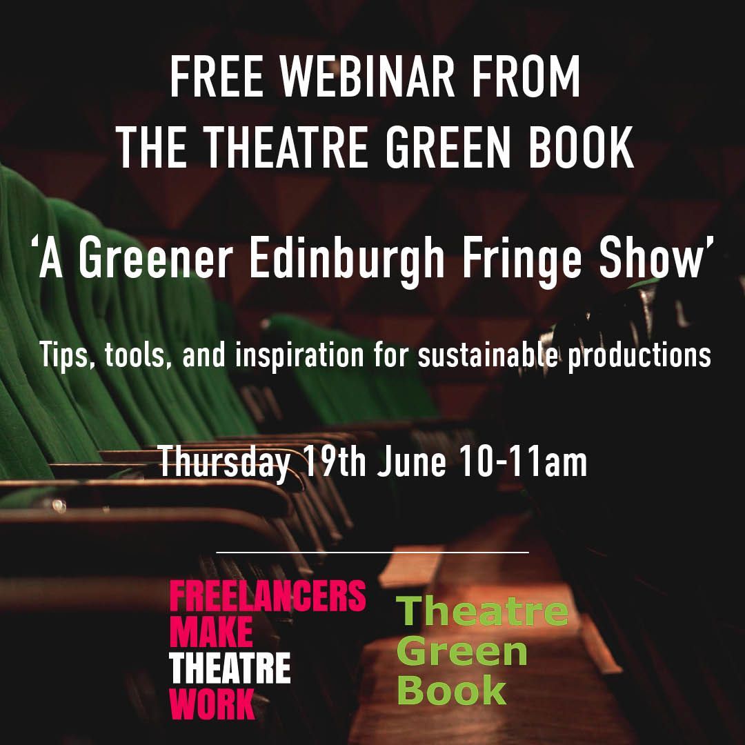 Planning a show for #EdFringe 2025?

Join Theatre Green Book for a free 1-hour webinar on how to make your production more sustainable. Tools, tips, inspiration, and space for questions.

Thurs 19 June, 10–11am 

👉  theatregreenbook.com/events1/edinbu…

#GreenBook