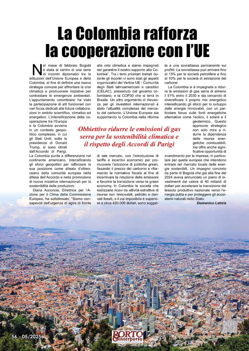 Domenico Letizia (@letiziado) on Twitter photo La #Colombia rafforza la cooperazione con l'#UE
On <a href="/PInterporto/">Porto & Interporto</a>
<a href="/infopresidencia/">Presidencia Colombia 🇨🇴</a> <a href="/BluRadioCo/">BluRadio Colombia</a> <a href="/GiulioTerzi/">Giulio Terzi</a> <a href="/ItalyMFA/">Farnesina 🇮🇹</a> <a href="/EU_Commission/">European Commission</a> <a href="/PecoraroScanio/">Alfonso Pecoraro Scanio</a> <a href="/PioWennubst/">Pio Wennubst</a> <a href="/Europarl_IT/">Parlamento europeo</a> <a href="/SIMEST_IT/">SIMEST</a> <a href="/italyincolombia/">Ambasciata d'Italia Bogotá</a> <a href="/ITABogota/">ITA Bogotá</a> <a href="/camaracomerbog/">Cámara de Comercio de Bogotá</a> <a href="/americanlatino/">American Latino</a> <a href="/EU_ENV/">EU Environment</a> <a href="/GBCItalia/">Green Building Council Italia</a> <a href="/EIEAD_/">EIEAD</a> La #Colombia rafforza la cooperazione con l'#UE
On <a href="/PInterporto/">Porto & Interporto</a>
<a href="/infopresidencia/">Presidencia Colombia 🇨🇴</a> <a href="/BluRadioCo/">BluRadio Colombia</a> <a href="/GiulioTerzi/">Giulio Terzi</a> <a href="/ItalyMFA/">Farnesina 🇮🇹</a> <a href="/EU_Commission/">European Commission</a> <a href="/PecoraroScanio/">Alfonso Pecoraro Scanio</a> <a href="/PioWennubst/">Pio Wennubst</a> <a href="/Europarl_IT/">Parlamento europeo</a> <a href="/SIMEST_IT/">SIMEST</a> <a href="/italyincolombia/">Ambasciata d'Italia Bogotá</a> <a href="/ITABogota/">ITA Bogotá</a> <a href="/camaracomerbog/">Cámara de Comercio de Bogotá</a> <a href="/americanlatino/">American Latino</a> <a href="/EU_ENV/">EU Environment</a> <a href="/GBCItalia/">Green Building Council Italia</a> <a href="/EIEAD_/">EIEAD</a>