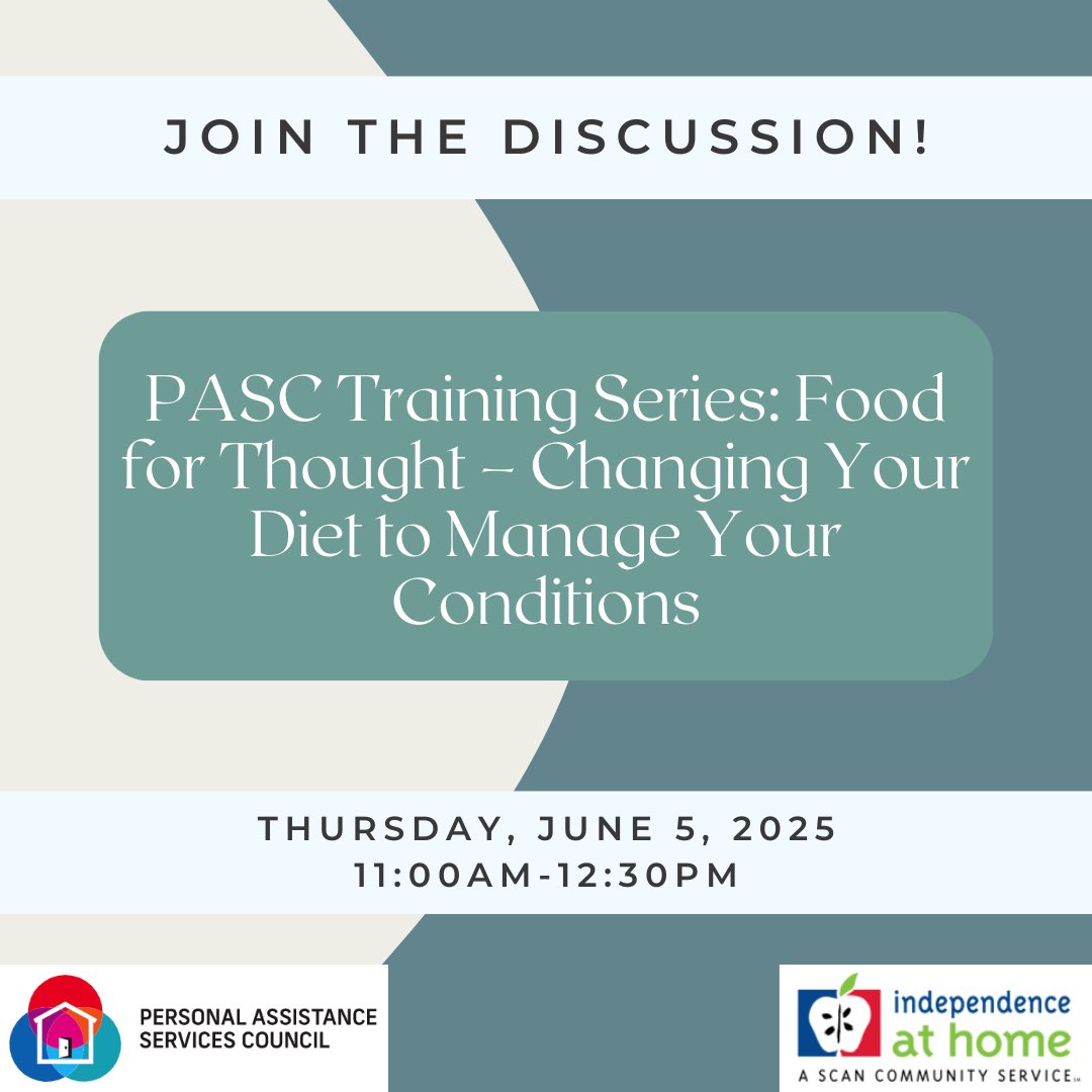 pasc_la's tweet photo. Please join us for a discussion about ways to change your diet to improve or prevent medical conditions.
Presented by Frank Ochoa @scan_lb 

Please register in advance https://t.co/zfyKl0wBE9

#ImproveDiet #HealthyYou #PASC #PASCLA #IHSS #Providers #LosAngeles #LACounty https://t.co/1IsVkO6LJu