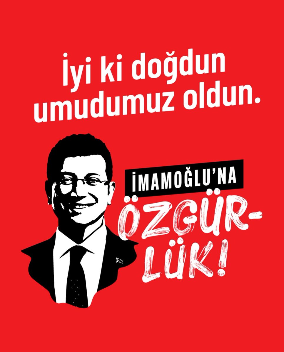 İyi ki doğdun 🎂
#Ekremİmamoğlu