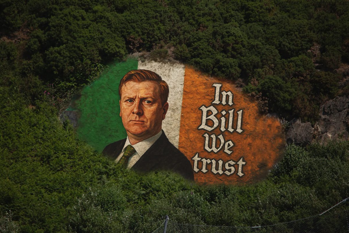 What a lovely surprise! A group of brave patriots created this stunning mural of me on Waterford's Mount Misery. Apparently this is the 5th time today this rock was painted due to an ongoing fued. Polish security guards are now patrolling the area.