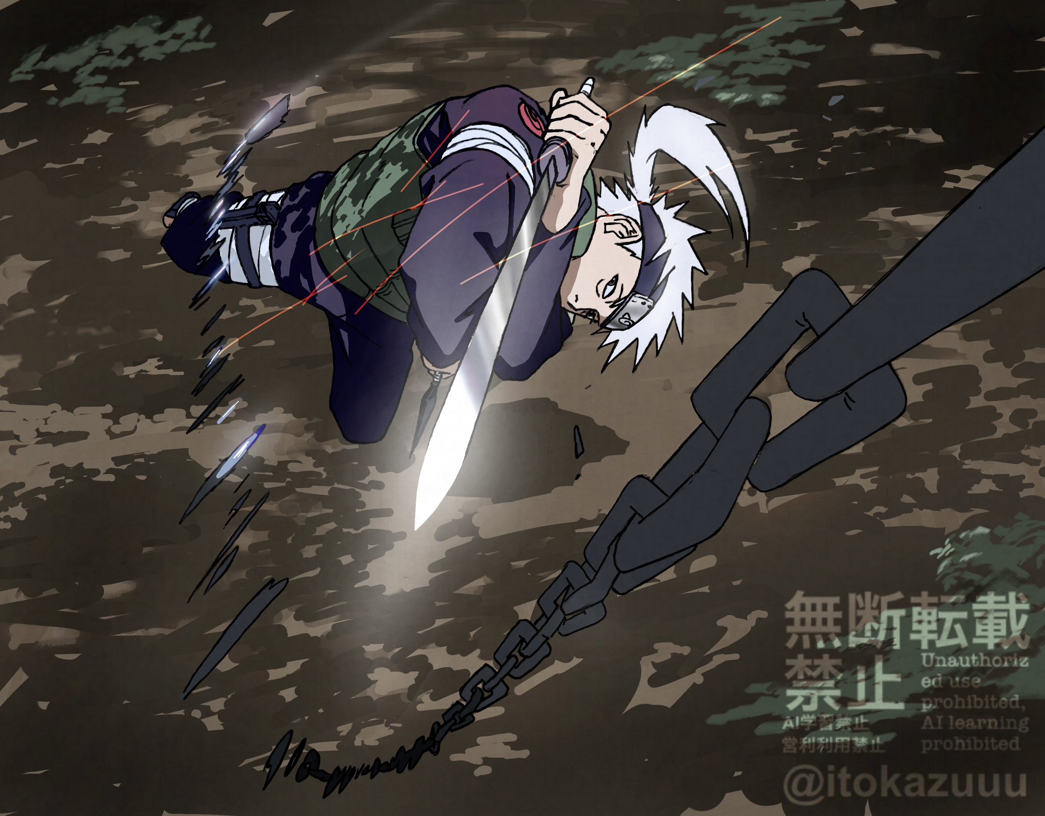 NARUTO 忍里　カカシ　サクモ　木ノ葉の白い牙 特別任務 木ノ葉の白い牙 アクリルスタンド（カカシ/サクモ