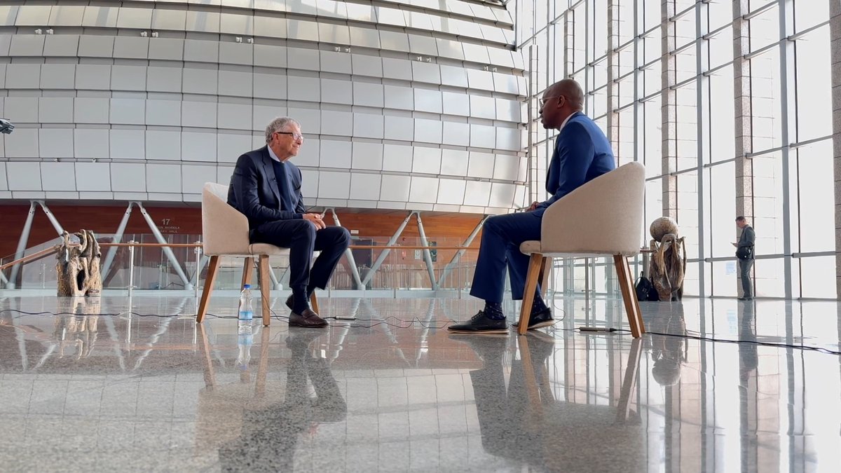 WaihigaMwaura's tweet image. Catch our exclusive interview with philanthropist and Microsoft founder Bill Gates on #FocusOnAfrica TV and podcast today and other BBC platforms throughout the week.
@BBCAfrica  @BBCWorld @brianmala1  
#AddisAbaba
