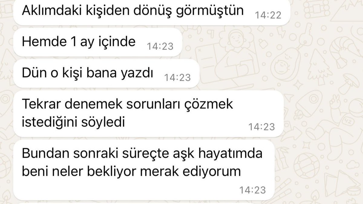 Enerji Çalışmaları, Tarot&amp;Durugörü Seansları, Kahve Falı Bakımı, Zaman Sorularınız, Astrolojik Danışmanlıklarımızla ilgili detaylı bilgi&amp;randevu için WHATSAPP direkt iletişim linkimizden hemen şimdi iletişime geçebilirsin! 💬 Whatsapp : wa.me/+905411771005