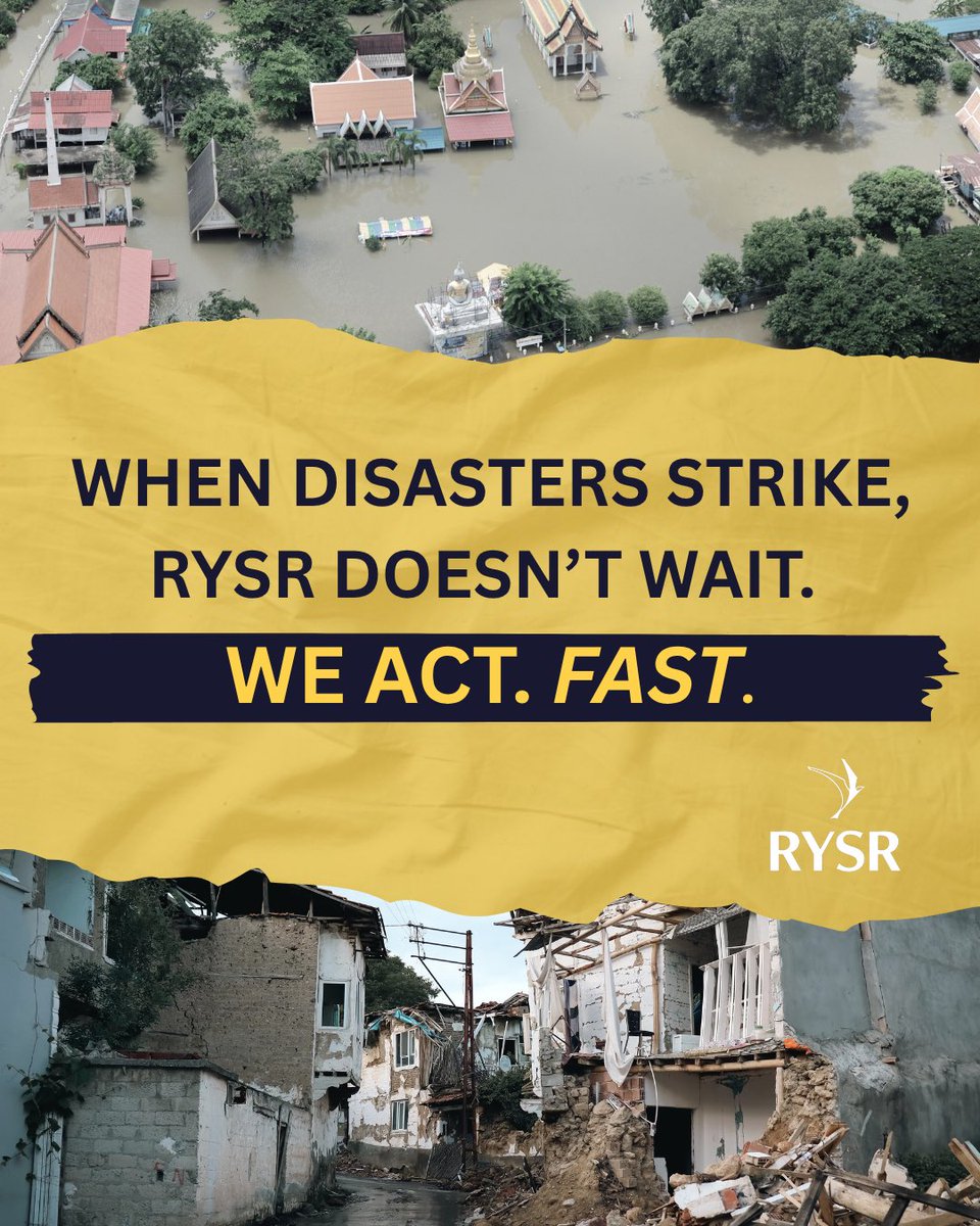 RYSRglobal's tweet photo. When crisis strikes, whether from war, natural disaster, or displacement, RYSR responds fast. We don't wait for headlines. We act by delivering critical relief and long-term support to communities across the globe. Want to see how we work? Follow along at https://t.co/Hmsk32KuFC https://t.co/zGOfqXt3Ni