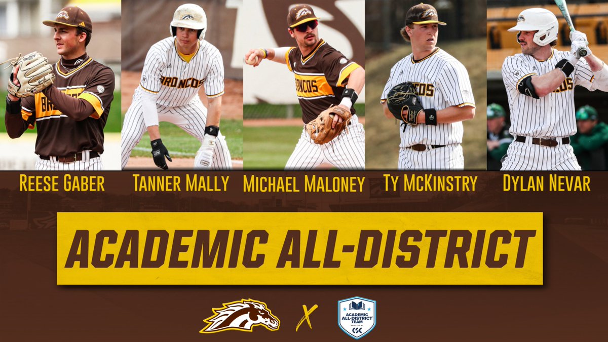 Western Michigan Baseball (@wmubaseball) on Twitter photo Congratulations to our five <a href="/CollSportsComm/">College Sports Communicators</a> Academic All-District selections! ⚾️📚
READ: buff.ly/Oj0bogS
#BroncosReign Congratulations to our five <a href="/CollSportsComm/">College Sports Communicators</a> Academic All-District selections! ⚾️📚
READ: buff.ly/Oj0bogS
#BroncosReign