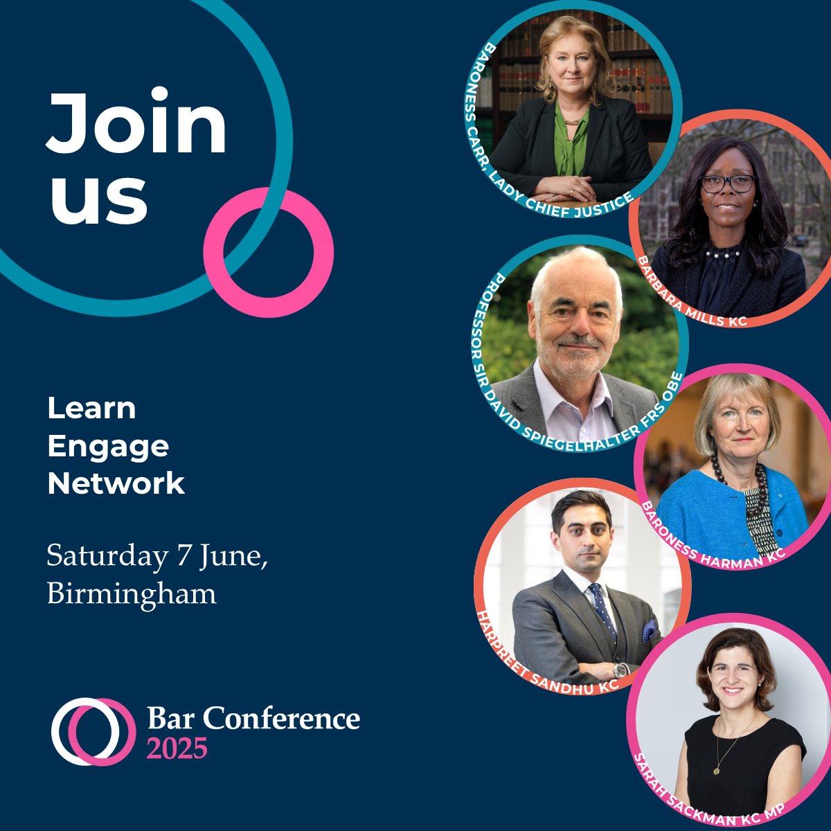 Have you secured your ticket for Bar Conference 2025 this Saturday?

Don’t miss your chance to:
✅ Hear from high-profile speakers on matters at the heart of the Bar
✅ Network with colleagues you know and meet new connections
✅ Join us for entertainment, food and music at the