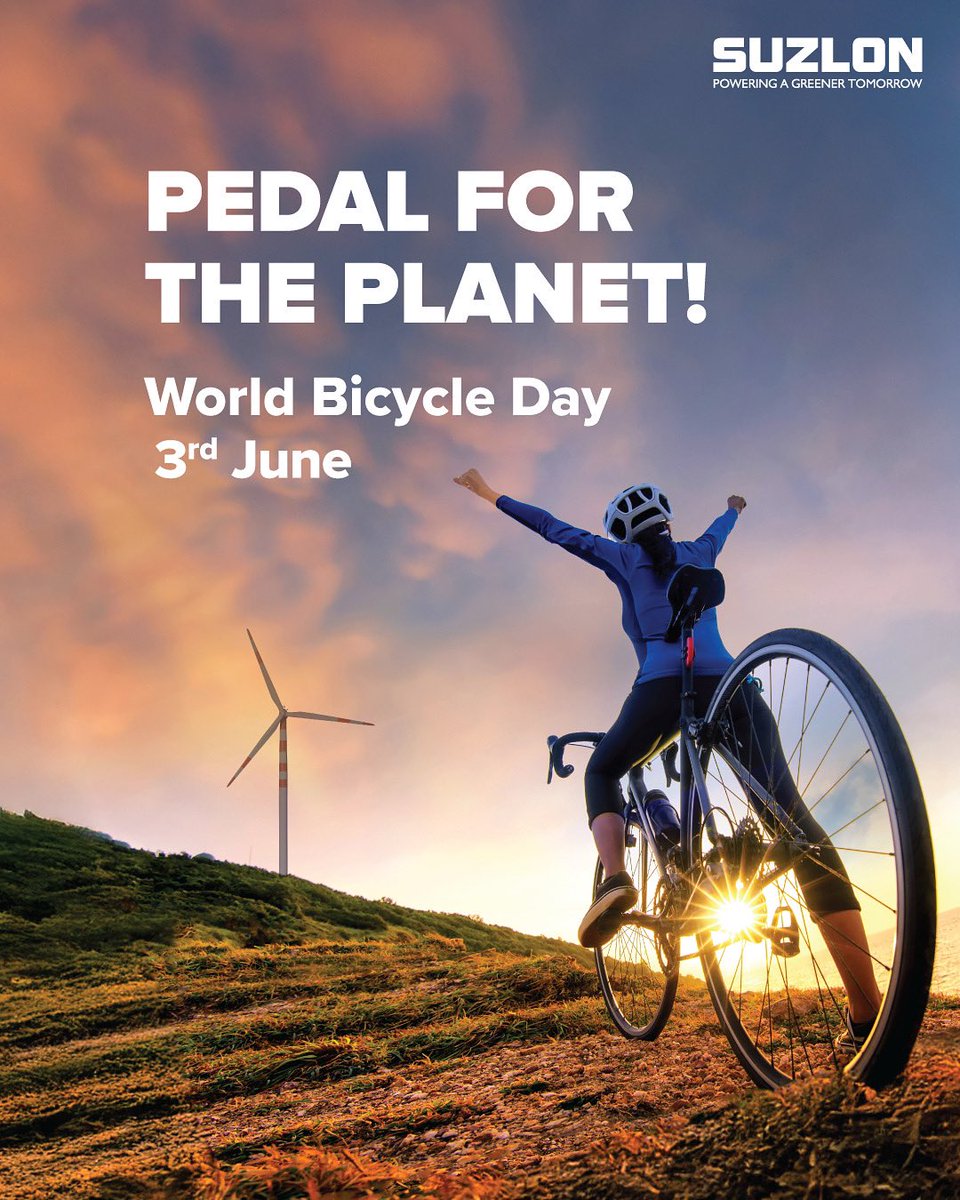 Using a bicycle for just one trip every day can cut down 67% of our transportation emissions.   
 
This World Bicycle Day, we are advocating for the simplest yet most powerful form of clean mobility - the bicycle - to reduce our carbon footprint. 
 
While renewables are paving