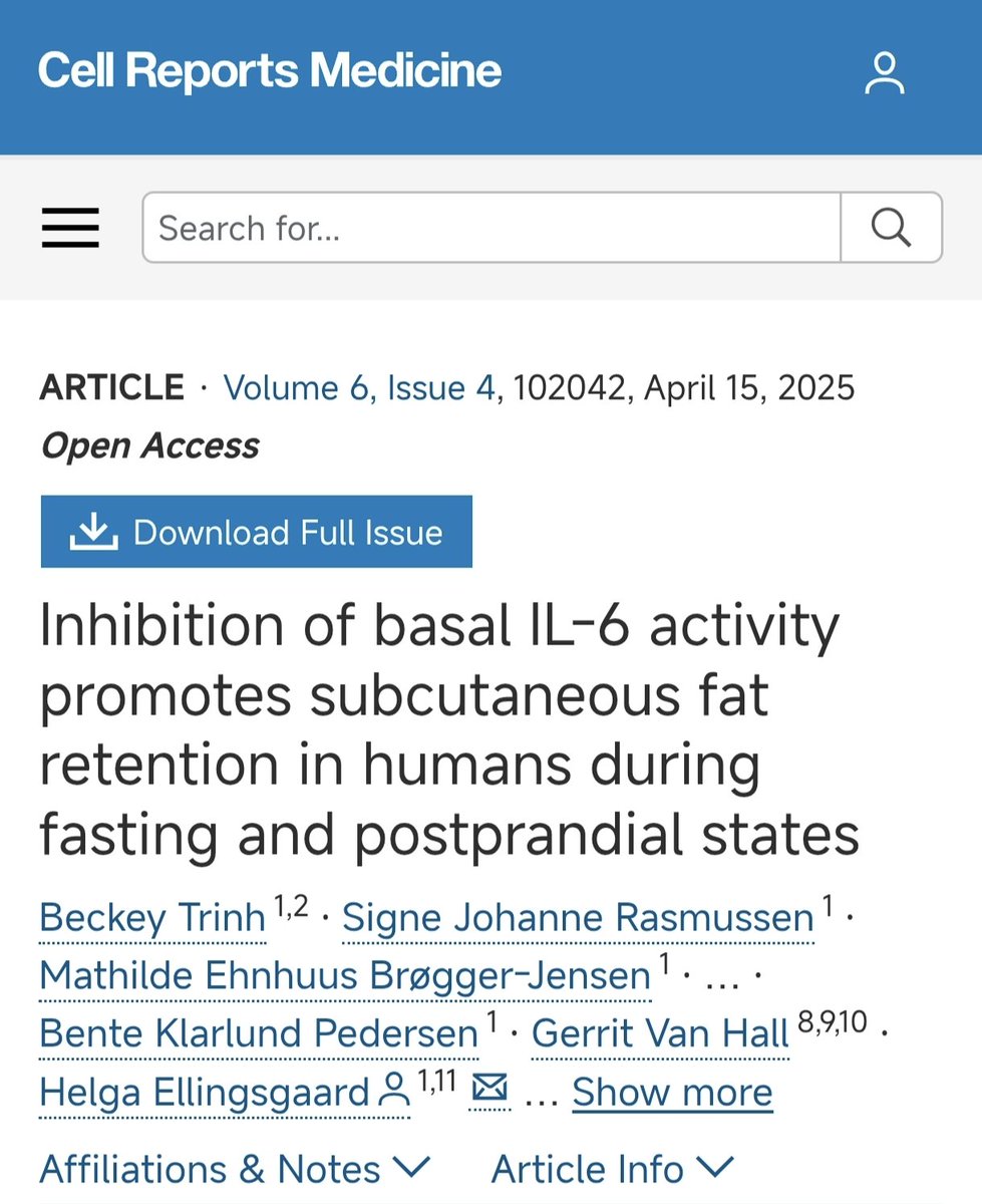 jcrivasferr's tweet photo. If IL-6R ab blockade decreases the expression of the #fatty acid #transporter #CD36, with an as yet unclear effect on #subcutaneous and #visceral #adipose #tissue, could this generate a decisive response in hepatic #steatosis, #cardiovascular #disease, and morbid #obesity?🔬🐁🫰🔬🐁🐁
Could #plasma C-palmitate levels be a #predictor of abnormal fatty acid uptake and #overflow in #muscle tissue?
@EkStasevich @drshafikuchay @atvbahajournals @endothelialnews @TheLancetEndo @IOR_Obesity @hopkinsheart @WashUDeptMed @WashUCardiology @HaoYin20 @IEEEembs @gkolost @JPBY_official @StrokeAHA_ASA @society_eas @isth @LuisSobrevia2 @FacMedicinaUC @CMPLPUCCHILE @AlisaAn46097029 @CircAHA @HyperAHA @HypertensionAus @JCVPOnline @CNIC_CARDIO @endocDiabNutric 👇🧵👇