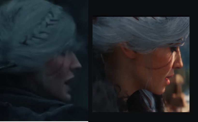 Dukardtart's tweet photo. Cinematic vs Gameplay. Which one looks better...?
Let the game begin 🔪🩸
#UnrealFest #TheWitcher4 #PS5 #UnrealEngine https://t.co/UEkG0DJL8C