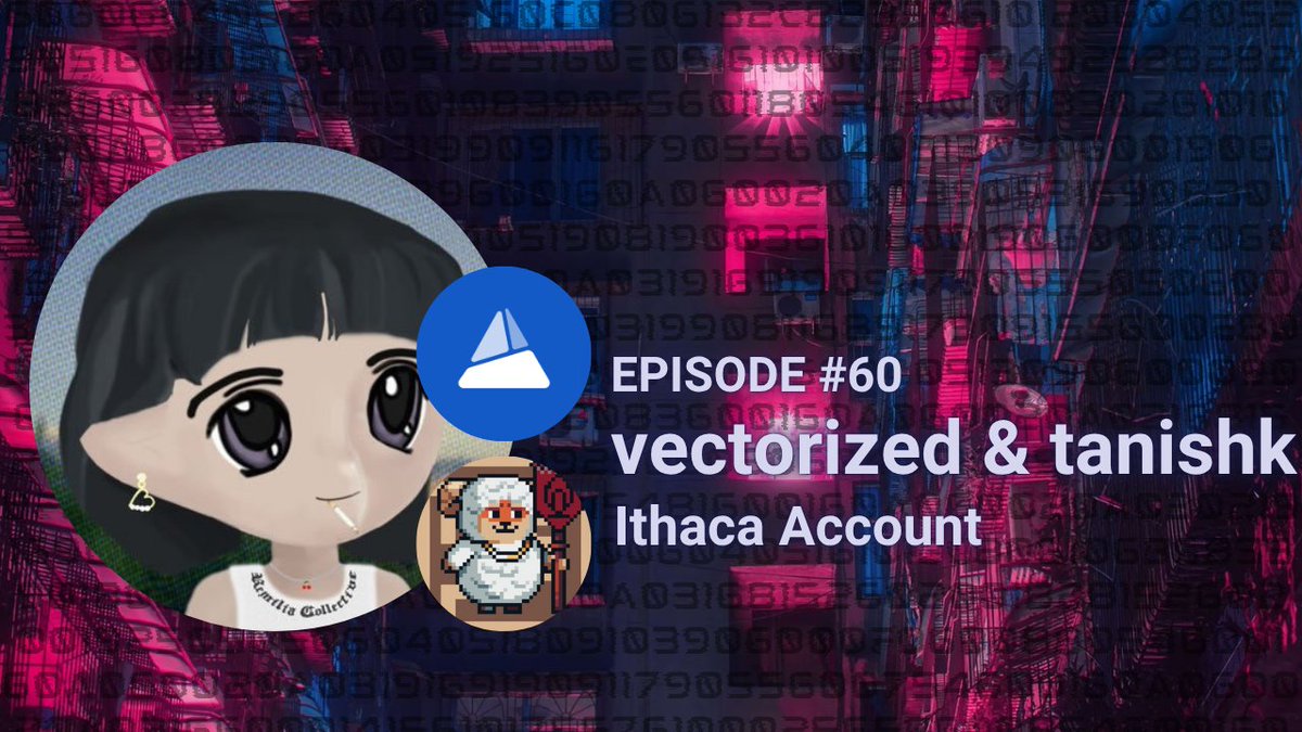 shafu (@shafu0x) on Twitter photo The human compiler <a href="/optimizoor/">vectorized.eth</a> and <a href="/0xtanishk/">tanishk.eth</a> walk us through the Ithaca Account contracts.
Nothing like some good assembly magic!
Soon on <a href="/the_bytecode/">Push & Pop</a> The human compiler <a href="/optimizoor/">vectorized.eth</a> and <a href="/0xtanishk/">tanishk.eth</a> walk us through the Ithaca Account contracts.
Nothing like some good assembly magic!
Soon on <a href="/the_bytecode/">Push & Pop</a>