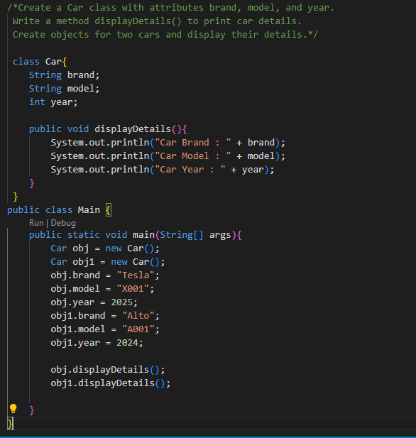 4021_Ashish's tweet photo. #Day2 of #100DaysOfCode 
Topic cover of Oops :
1) Classes and Object.
2) Getters &amp; Setters.
3) Constructor in java.
4) Inheritance.
5) Constructor in Inheritance.
6) this &amp; Super Keyword.
7) Java method overriding.
8)Dynamic Method Dispatch.
#TechTwitter #LetsCodeTogether #Java https://t.co/dg7OybxcOv