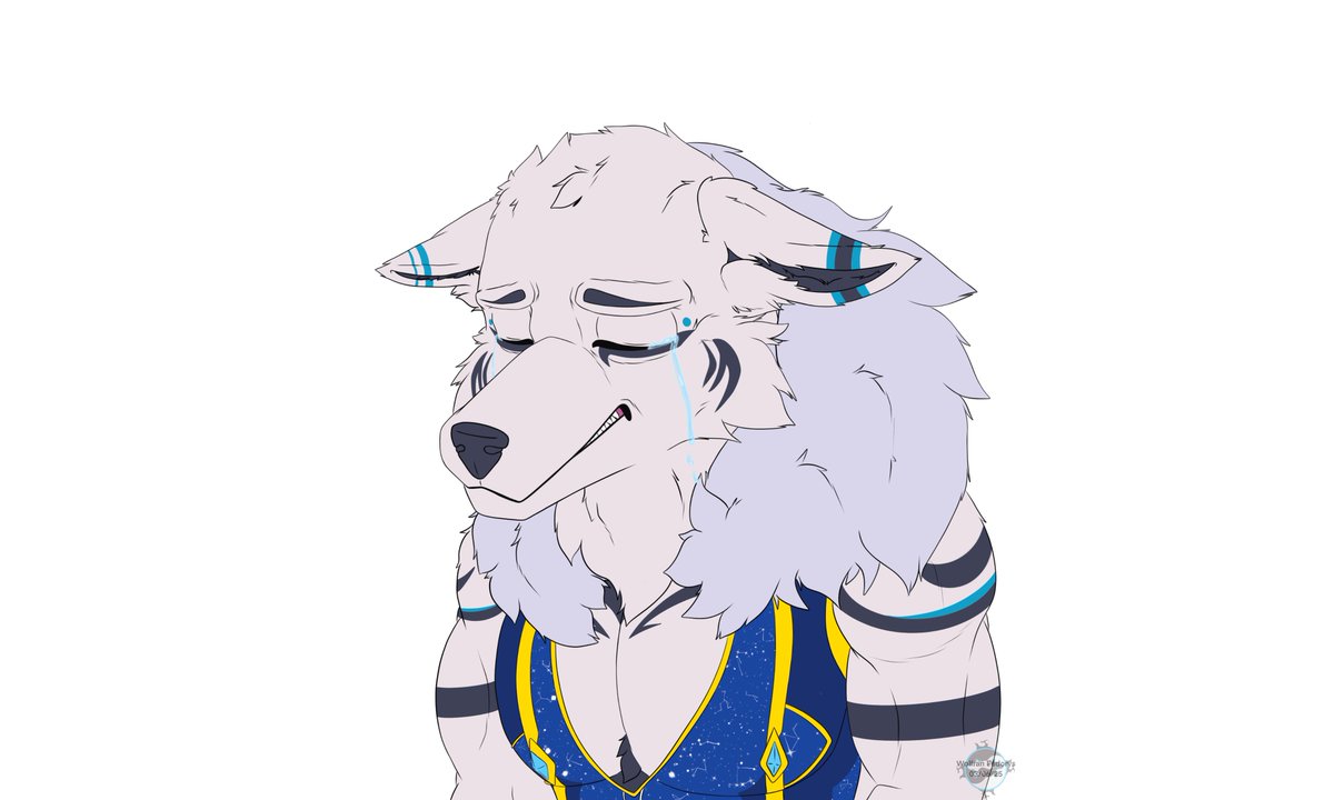 Aller un nouveaux stickers Telegram 😢 et oui meme les Loup on des sentiment aussi écraser soit t-elle - Art by me #furryartist #furryfandom #stickerstelegram #furry #wolfranfudorys #triste #fudorys