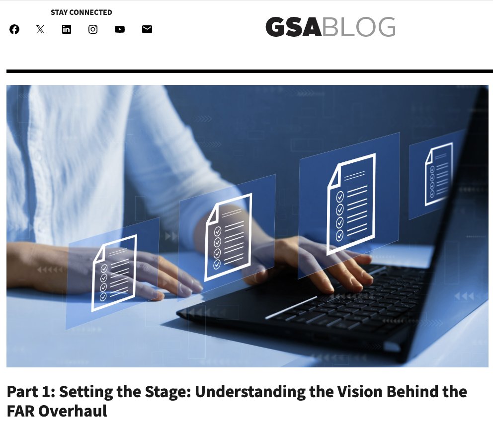 USGSAStephenE's tweet image. Deregulation update: for the first time in 40+ years, the FAR is being modernized & @USGSA is leading the way––cutting outdated rules, accelerating procurement of commercial products, & reducing administrative burden and costs for businesses. We are making it easier and faster…