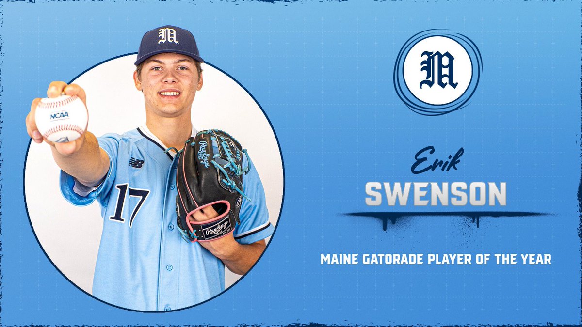 Congrats to incoming athlete Erik Swenson on being named the Maine Gatorade Player of the Year!!

#blackbearnation | #wineverything