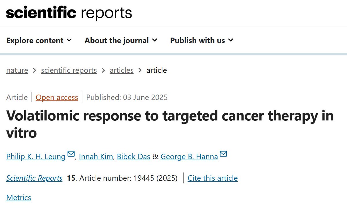 TheHannaGroup (@hannagroup_icl) on Twitter photo Delighted to share our group's latest work on the potential of VOCs as surrogate biomarkers of targeted cancer therapy response.
Well done to the team <a href="/philipleungkh/">Philip Leung</a> <a href="/ogsurgery/">OG Surgery</a>
<a href="/ImperialSandC/">Surgery and Cancer</a> <a href="/ImperialMed/">Imperial Medicine</a> <a href="/imperialcollege/">Imperial College London</a> Delighted to share our group's latest work on the potential of VOCs as surrogate biomarkers of targeted cancer therapy response.
Well done to the team <a href="/philipleungkh/">Philip Leung</a> <a href="/ogsurgery/">OG Surgery</a>
<a href="/ImperialSandC/">Surgery and Cancer</a> <a href="/ImperialMed/">Imperial Medicine</a> <a href="/imperialcollege/">Imperial College London</a>