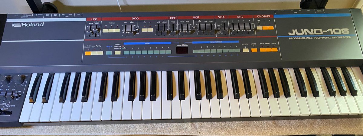 My first synth. Bought new in 1984.  Still in use.🤘

#synth #roland #keyboard