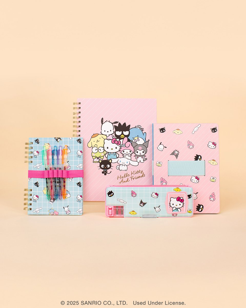 The cutest collab is here 🎀  Meet the new @HelloKitty and Friends stationery collection from @studiooh!

Shop now: bit.ly/43sItaS