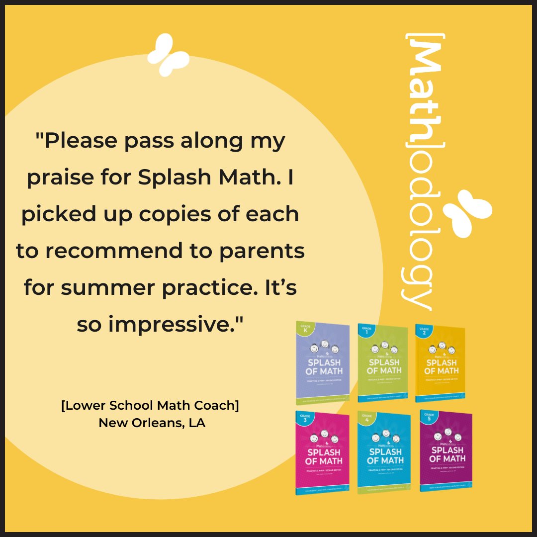 schaefer_mama's tweet image. ☀️  PARENTS! Don't let the summer slide erase all that hard-earned math knowledge!Help your child build strong problem-solving and reasoning skills so they're confident and ready for the next grade!

#SummerMath #NoSummerSlide #MathPractice #Parenting #ElementaryMath #Mathodology