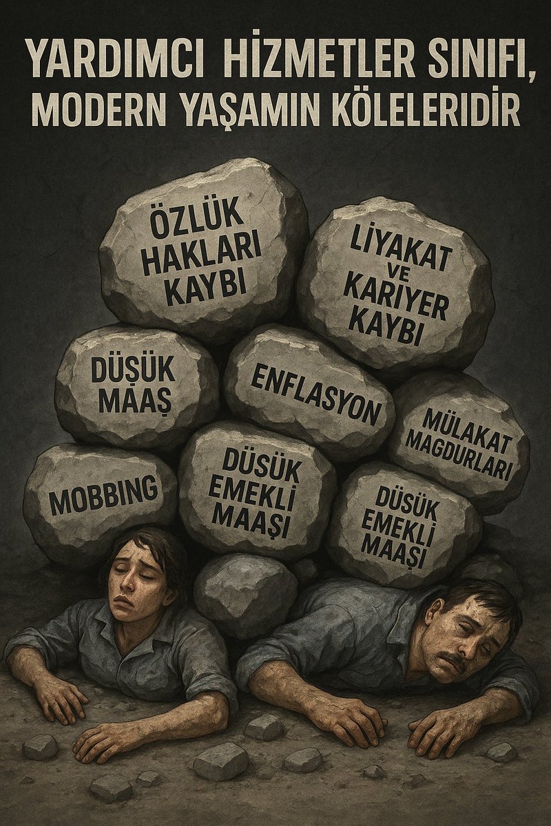 #YardımcıHizmetlerSınıfı yalnızca #enflasyon ile değil #besbelli ki türlü türlü haksızlıklara maruz kalarak hayatlarını devam ettiriyorlar.

Bu mu adalet?
Bu mu eşitlik?