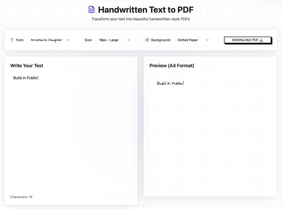 mirkenan_'s tweet image. I made this cute tool so you can have handwriting to pdf if you need.