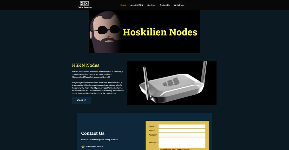 WEBSITE LAUNCH ANNOUNCEMENT

The wait is over. The official Hoskilien website is LIVE! 🌐

👉 hoskilien.com

Dive into the world of $HSKN, where meme culture meets real-world utility through DePin infrastructure. Learn about the origin, the mission, and the movement