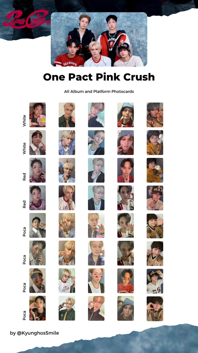 💕ONE PACT PINK CRUSH ALBUM PHOTOCARD TEMPLATE 💕 #ONEPACT #원팩트