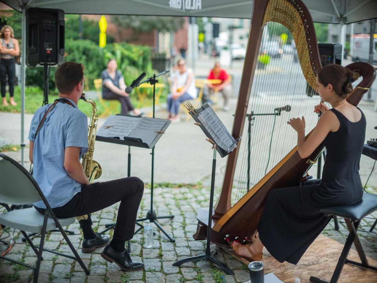 🎶 Your favorite lunchtime concert series returns to Jim DiNapoli Park starting Tuesday, July 8, and continues every Tuesday through August 26!

📍 Maiden Lane &amp; Broadway (right next to Stacks Espresso Bar, in front of ACG)

Learn more at: bit.ly/3FnRLM6