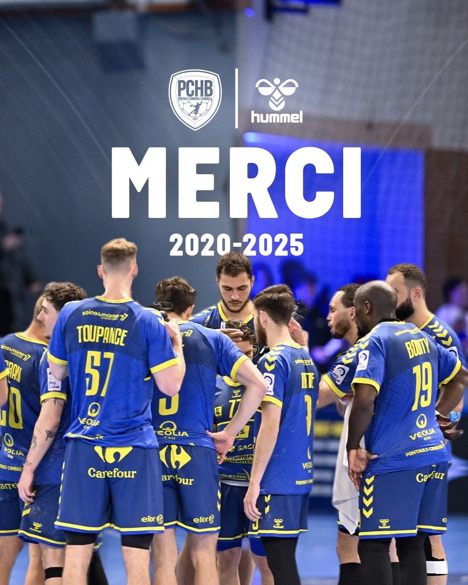 𝟓 𝐚𝐧𝐧𝐞́𝐞𝐬 𝐝𝐞 𝐬𝐨𝐮𝐯𝐞𝐧𝐢𝐫𝐬 ! 🤩
 
Merci hummel pour ces 5 saisons de collaboration ! 💛💙
 
𝑴𝑬𝑹𝑪𝑰 !
 
#hummel | #TeamPCHB