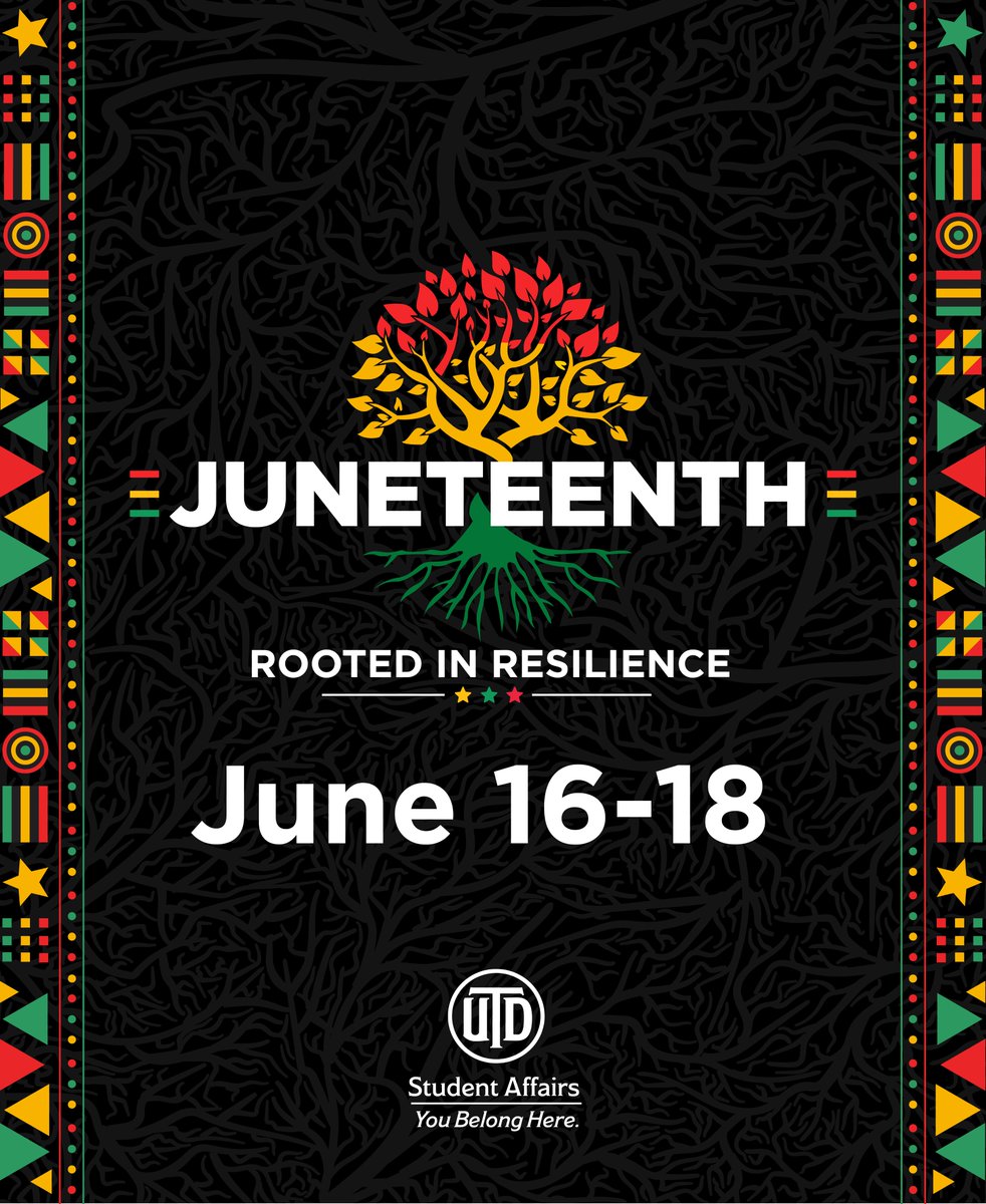 Calling all Comets! ☄️

We'd love for you to join us in celebrating and honoring the history of resilience behind Juneteenth this year from June 16-18. Find our full schedule of events and activities at the link in our bio, including links to register or learn more!