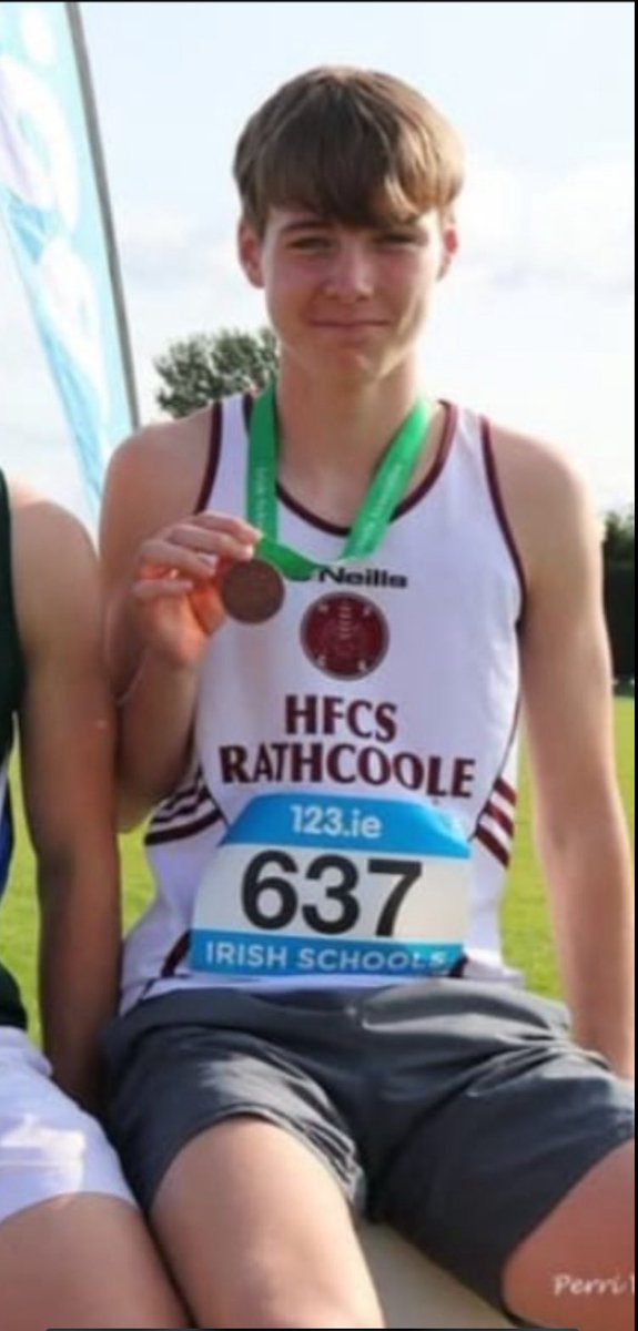 hfcsrathcoole's tweet image. Massive congrats to Jacob, Daire &amp;amp; Alex on their brilliant performances at the All-Irelands! 🇮🇪

🥇 Jacob won gold in the steeplechase &amp;amp; showed great spirit after a fall in the 1500m.
🥉 Daire claimed bronze in the triple jump.
📏 Alex hit a PB of 5.10m to place 7th in long jump