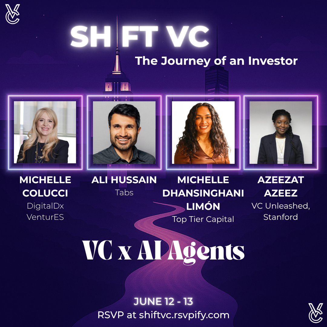 VcUnleashed's tweet image. How are VCs actually using AI agents?
From sourcing to due diligence, we’re breaking it down live at #ShiftVC.
Join us for the VC x AI Agents panel. You won’t want to miss this.