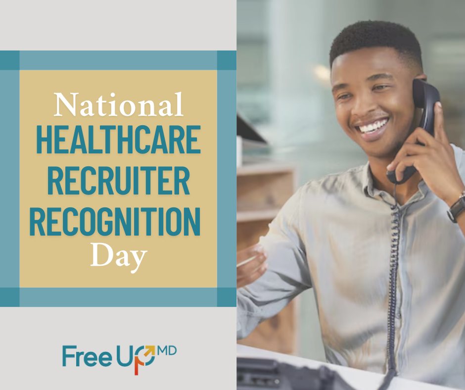 FreeUpMD's tweet photo. Happy National Healthcare Recruiter Recognition Day!
At FreeUpMD, we’re honored to have an outstanding team of physician recruiters who go above and beyond every day. 
#HealthcareRecruiterRecognitionDay #freeupmd #locumtenens #healthcare https://t.co/Gvzy15g197