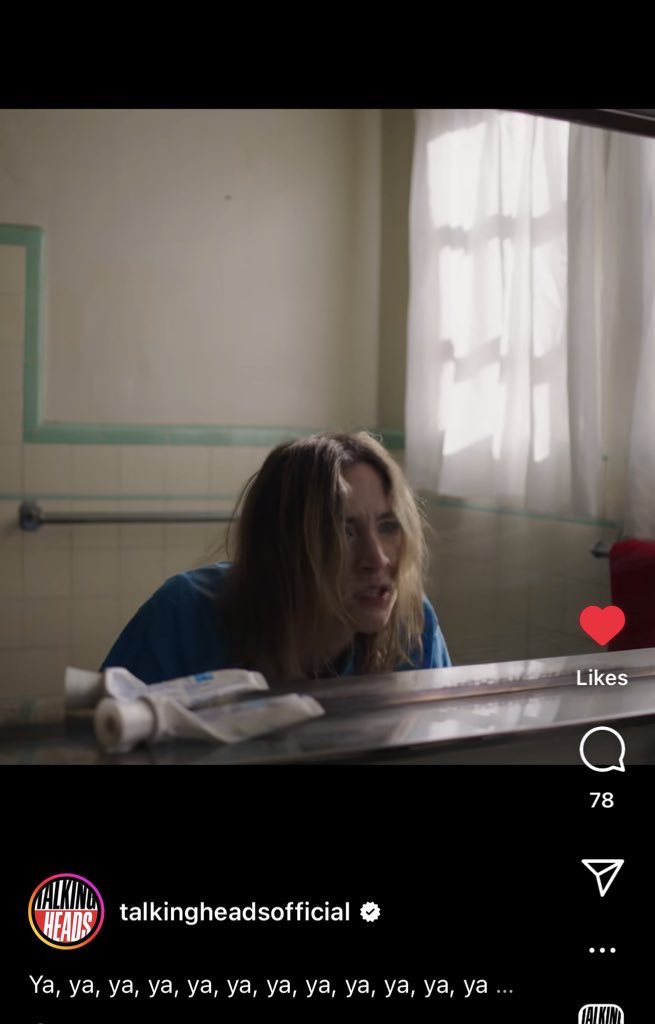 SAOIRSE RONAN TALKING HEADS COLLAB LETS GOOO