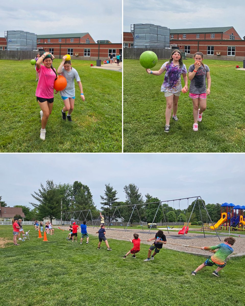 ☀️🎈 Students had a blast outside at field day with fun games and activities! 🏃‍♀️🏃‍♂️