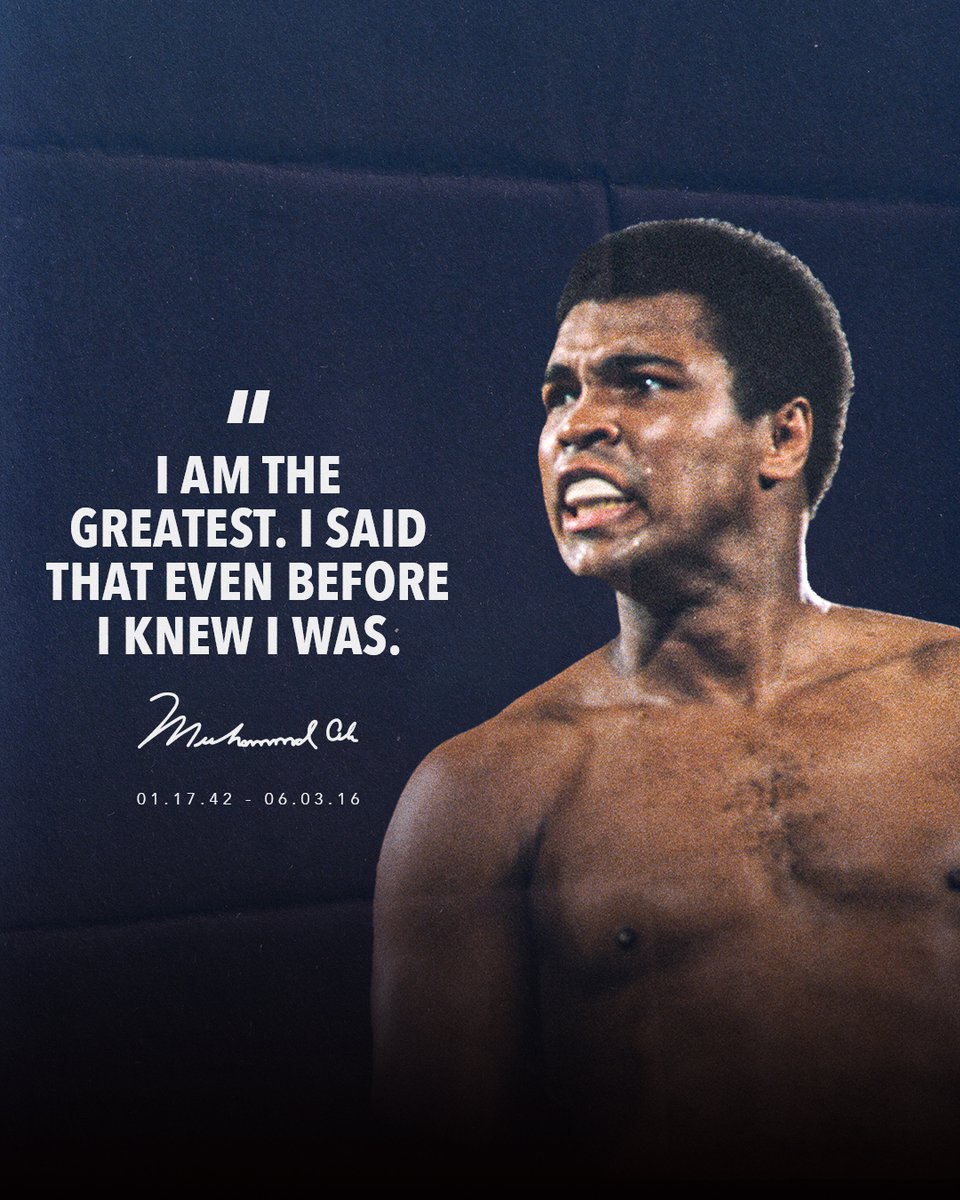 Don't Count The Days, Make The Days Count. 

In honor of #ALIWeek, we’re proud to celebrate the life and legacy of a figure who represents what it means to be a warrior.
