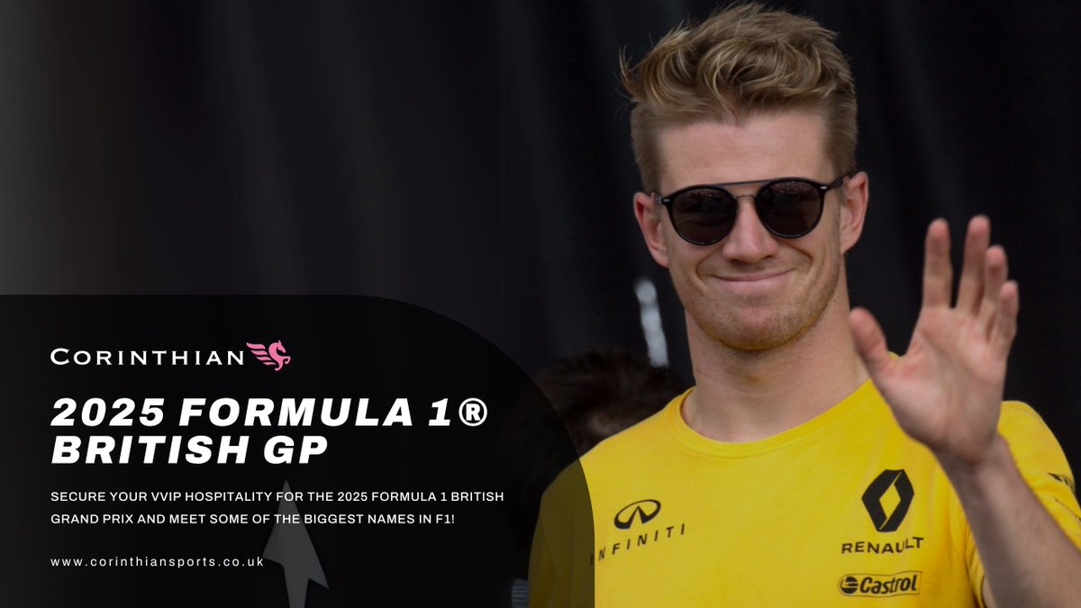 Corinthian Sports (@corsportsltd) on Twitter photo Nico Hulkenberg secured his best finish since 2019 — finishing P5 at the #SpanishGP. 👏🏁
Meet Nico and many more F1® legends this summer with a VIP ticket into The Pegasus Lounge at <a href="/SilverstoneUK/">Silverstone</a> for the British GP!
Enquire now… ⬇️
🎟️ bit.ly/45CJzSA Nico Hulkenberg secured his best finish since 2019 — finishing P5 at the #SpanishGP. 👏🏁
Meet Nico and many more F1® legends this summer with a VIP ticket into The Pegasus Lounge at <a href="/SilverstoneUK/">Silverstone</a> for the British GP!
Enquire now… ⬇️
🎟️ bit.ly/45CJzSA