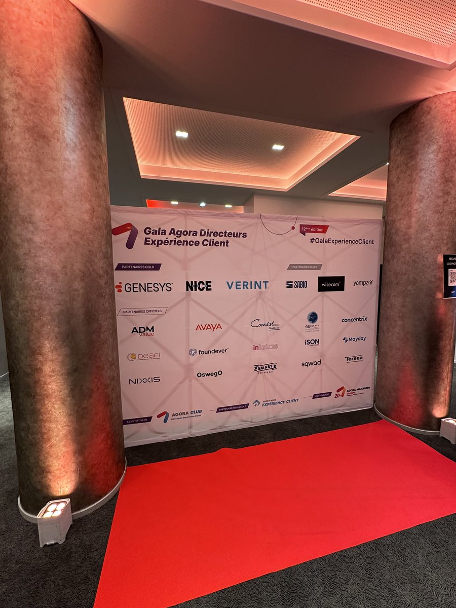 Agora Managers Groupe (@agora_managers) on Twitter photo Nous remercions tous les partenaires de la 12eme édition du #GalaExperienceClient
Car sans vous cette édition n’aurait pas vu le jour !
<a href="/GenesysFrance/">Genesys France</a> <a href="/NICELtd/">NiCE</a> <a href="/Verint/">Verint</a> #Sabio #Wisecom #Yampa <a href="/FigecFrance/">Fédération FIGEC | Accélérateur de paiement</a> Nous remercions tous les partenaires de la 12eme édition du #GalaExperienceClient
Car sans vous cette édition n’aurait pas vu le jour !
<a href="/GenesysFrance/">Genesys France</a> <a href="/NICELtd/">NiCE</a> <a href="/Verint/">Verint</a> #Sabio #Wisecom #Yampa <a href="/FigecFrance/">Fédération FIGEC | Accélérateur de paiement</a>