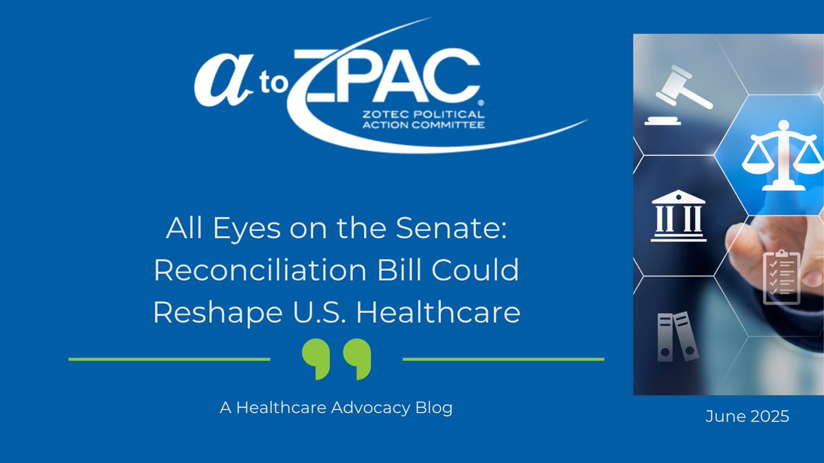 ZP_PAC's tweet image. Senate tackles the One Big Beautiful Bill Act (H.R. 1), with an estimated $3.9T price tag, major ACA cuts, &amp;amp; no Medicare "Doc Fix". Find out more: votervoice.net/ZOTEC/BlogPost…
 #Medicare #HealthcarePolicy #DocFix #Reconciliation