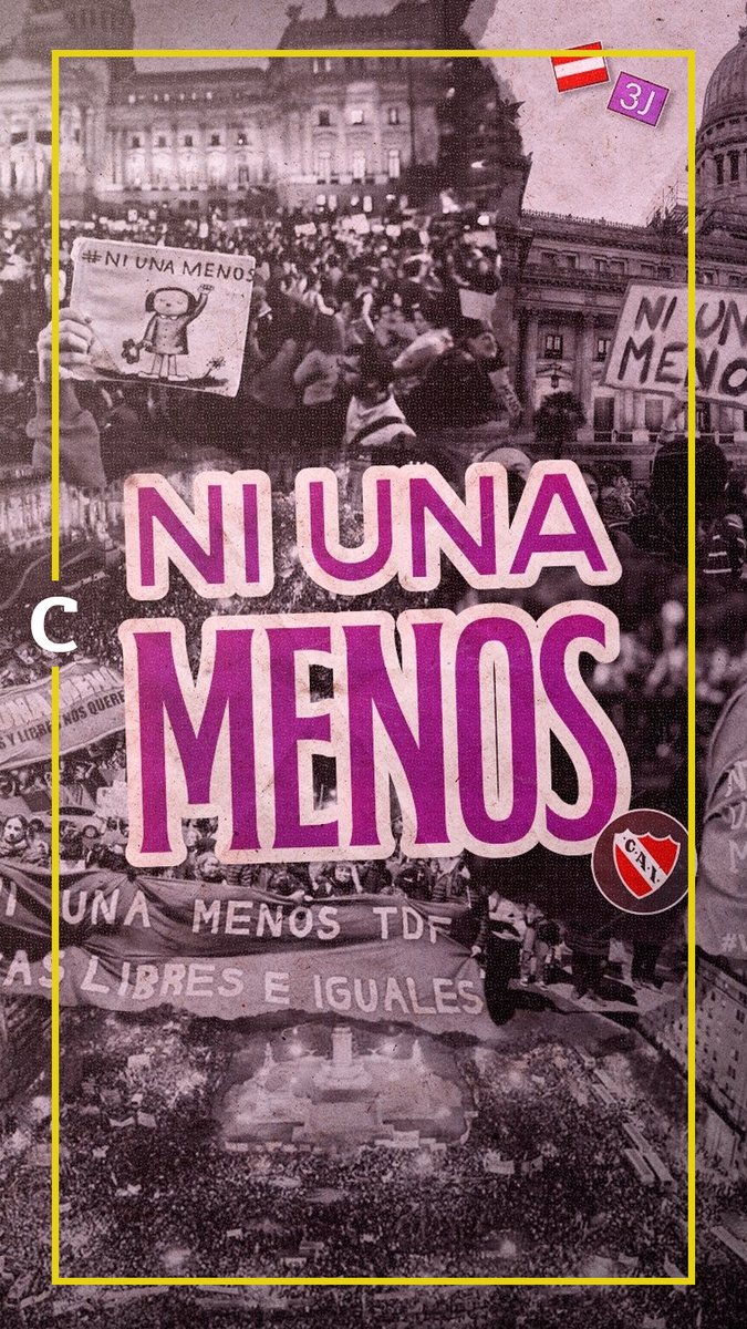 [AHORA] "Es una fecha que nos convoca a recordar y reafirmar nuestro compromiso en la lucha": a 10 años del primer "Ni Una Menos", el posteo de Independiente.