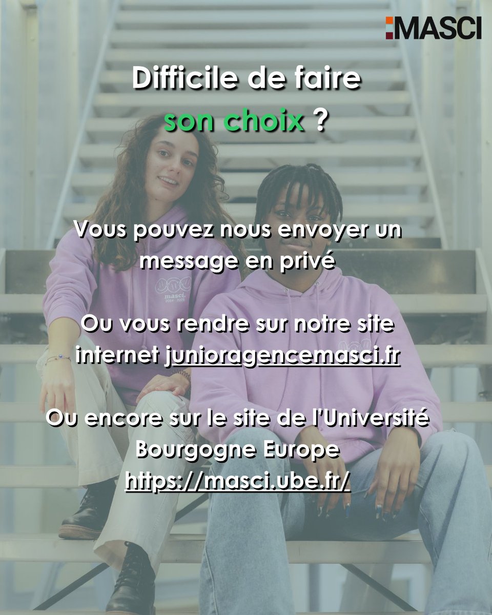🎓 Les réponses #MonMaster ont commencé depuis le 2 juin !
Tu as postulé au Master MASCI ? On espère que c’est un oui pour toi ! 🤞
En liste d’attente ? Pas de panique, des places peuvent encore se libérer 👀
📅 Réponses jusqu’au 12 juin !

#MonMaster #MASCI #Communication