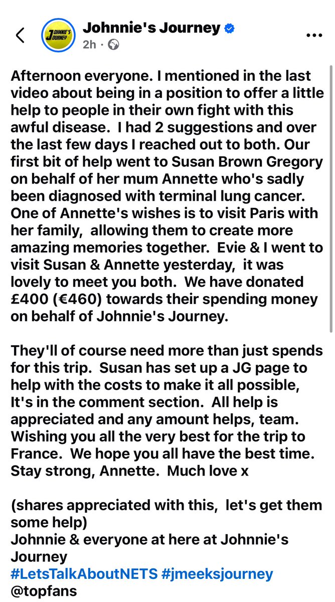 JMeeksJourney's tweet photo. https://t.co/rCE2WPgX72
This is what Johnnie’s Journey is all about, and it’s all thanks to everyone who supports us throughout the year in all our events 🦓🤍🖤 #dogoodthings https://t.co/xOj6YPIkjO