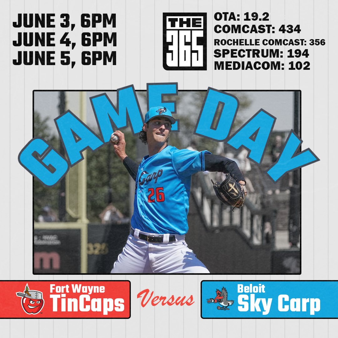The Sky Carp are back! This week they take on the Fort Wayne TinCaps. Catch all the games on 19.2 THE365.