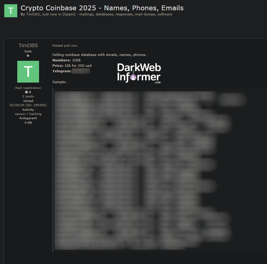 Dark Web Informer tweet media