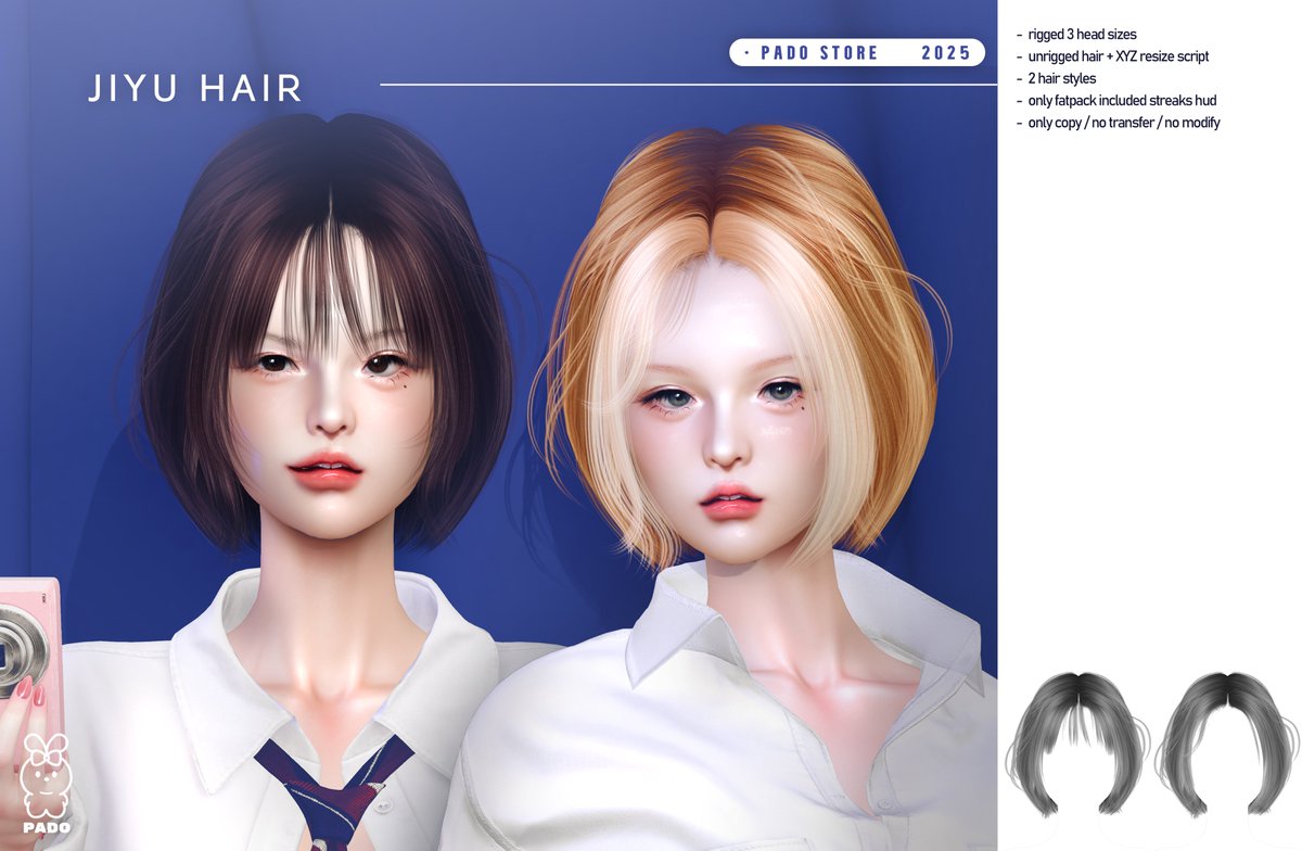 PADO_rabbit's tweet image. 🌊 PADO // jiyu hair

new release at Hair Fair
✈︎ maps.secondlife.com/secondlife/Hai…
more info
✈︎ primfeed.com/pado/posts/de6…