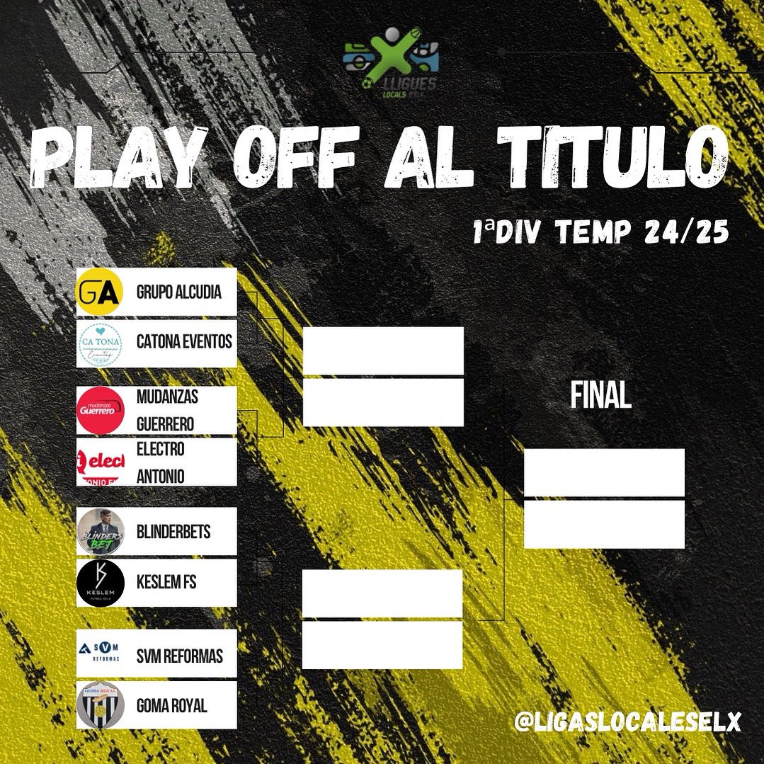⚽️Este fin de semana empiezan los Playoffs de la Liga Local de Elche… ¡La emoción está servida! 🔥