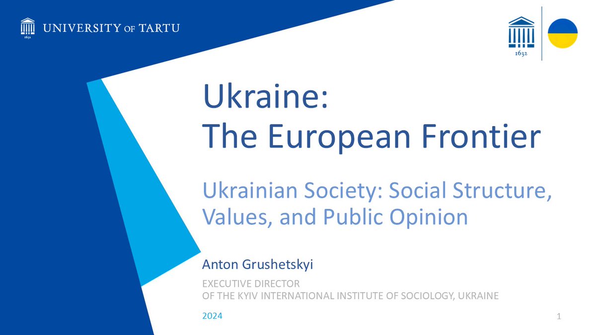 Dmytro Khutkyy (@dmytrokhutkyy) on Twitter photo 💙 The fifth weekly video about Ukraine is out! 💛 From the MOOC Ukraine: The European Frontier by <a href="/TartuUTUC/">University of Tartu Ukraine Centre - UTUC</a>. 🎓 Lecture 2.1 Ukrainian Society: Social Structure, Values, and Public Opinion by Anton Grushetskyi. Watch now youtu.be/DQGozjAfq90 #Ukraine 💙 The fifth weekly video about Ukraine is out! 💛 From the MOOC Ukraine: The European Frontier by <a href="/TartuUTUC/">University of Tartu Ukraine Centre - UTUC</a>. 🎓 Lecture 2.1 Ukrainian Society: Social Structure, Values, and Public Opinion by Anton Grushetskyi. Watch now youtu.be/DQGozjAfq90 #Ukraine