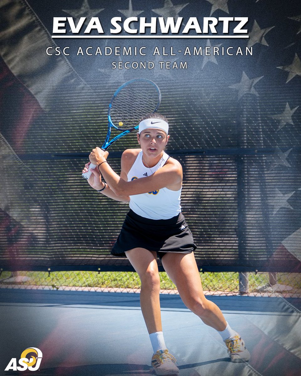 Congratulations to Eva Schwartz on being named to the CSC Academic All-American Second Team! #GameSetBelles