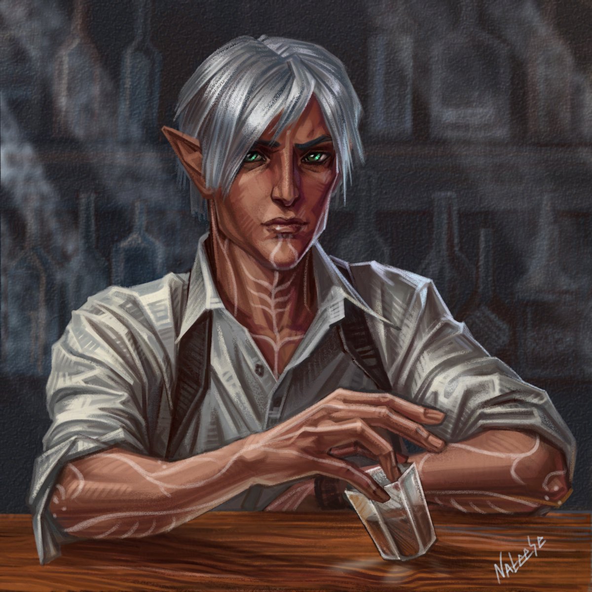 nateese_art's tweet image. Detective Leto 'Fenris' Inspired by Copycat in Kirkwall! by psykergirl.tumblr.com #fenris #dragonage #dragonagefanart #fenrisda #da2 #fenrisleto