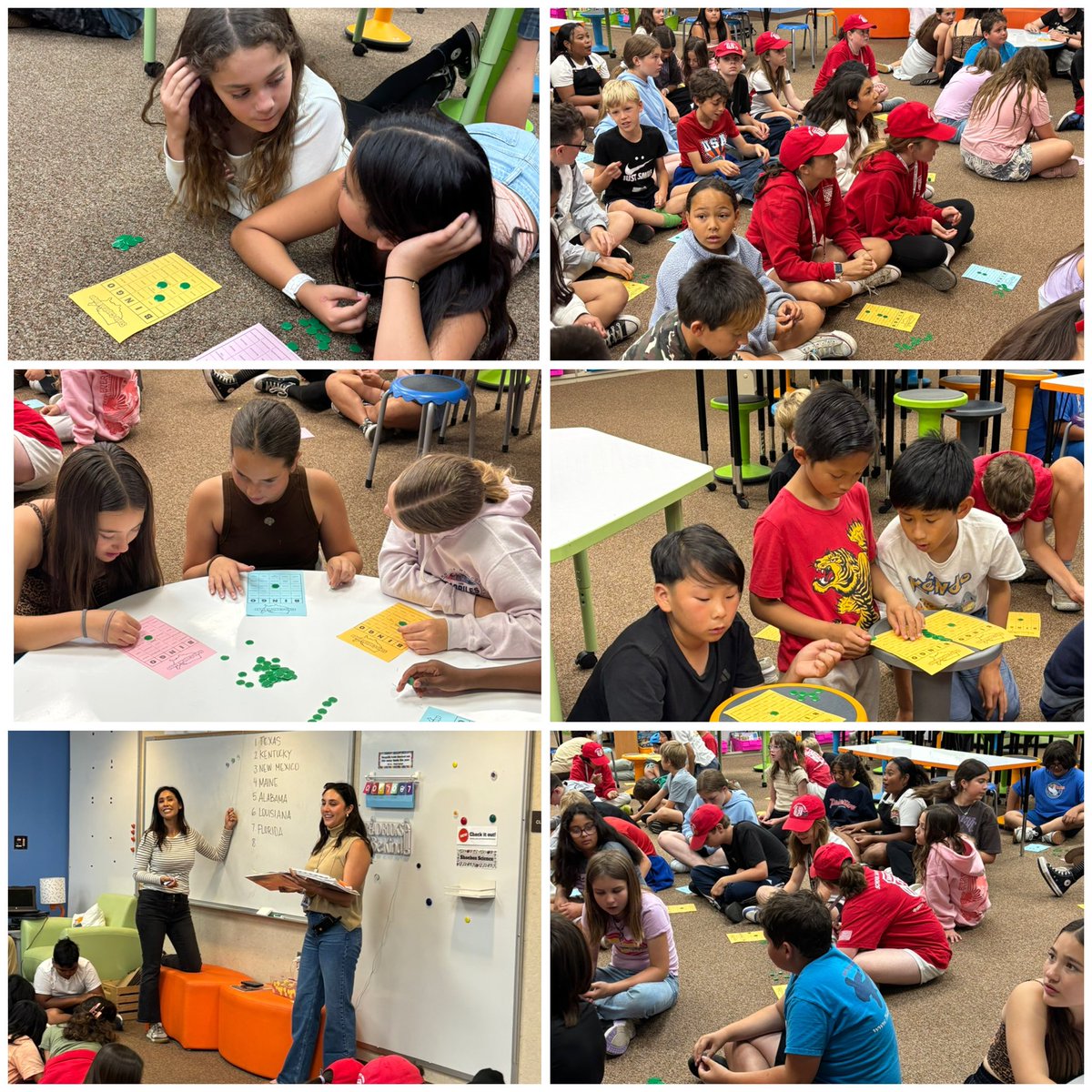 G5 #SuperSeagulls get to balloon pop the last couple weeks of school to find out what activity they get for the day. It may be a day of gum, no shoes in class, extra recess, a movie…but today, it’s BINGO! #SeagullsAtPlay #SeagullSendoff #SeagullsSoarTogether 💙<a href="/SunsetHillsES/">SunsetHillsElementary</a>